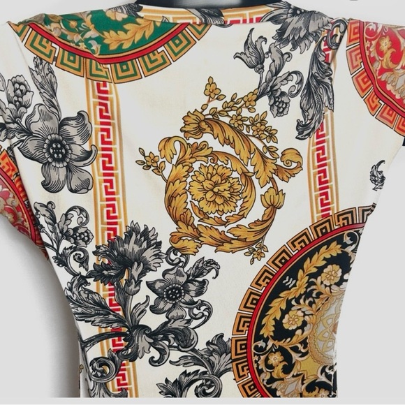 Multicolor Patterned Dress - Picture 4 of 6